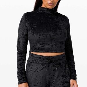 Lululemon All Aligned Mock Neck Long Sleeve *Crushed Velvet